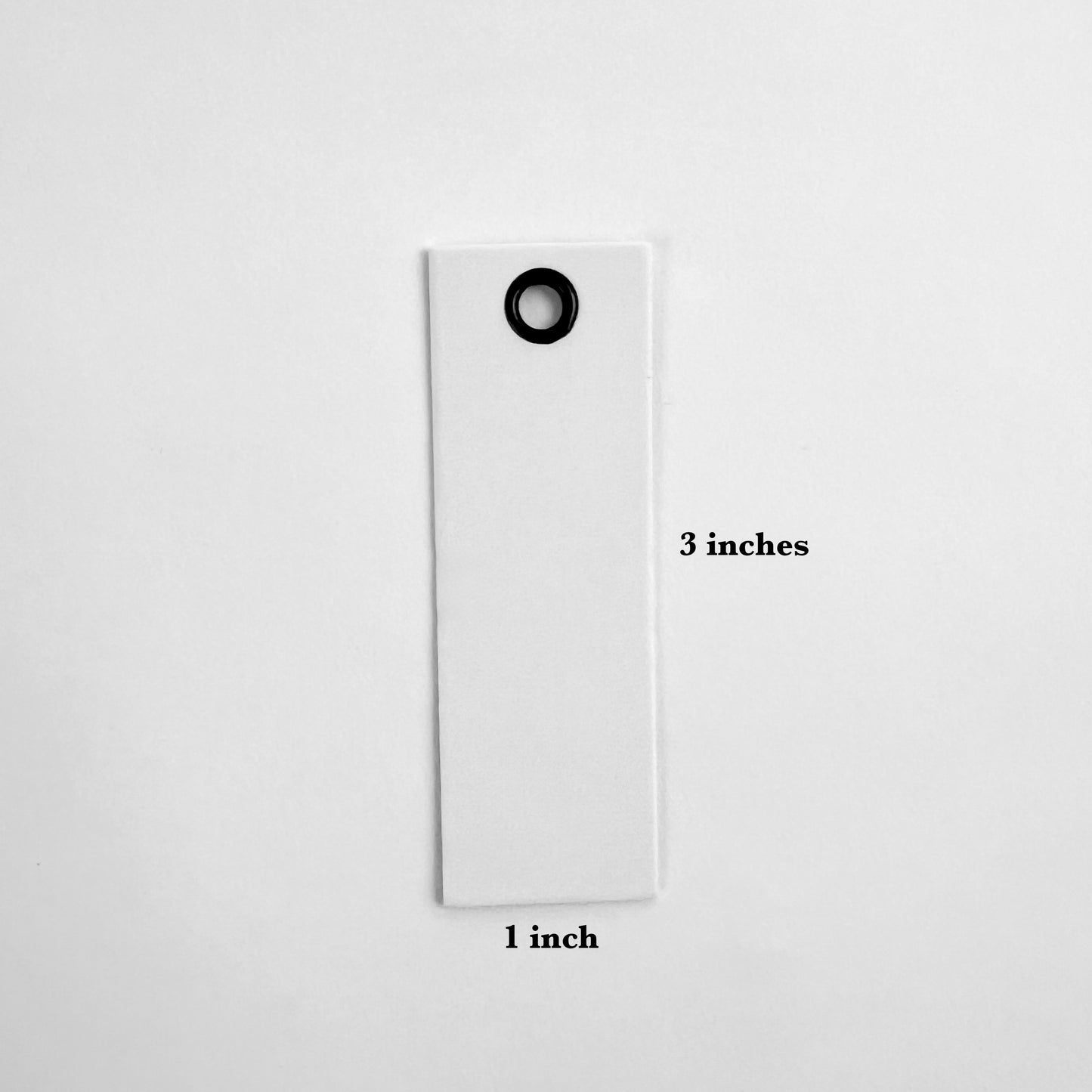 Label Tags, White 1mm thick Cardstock, 5-Pack