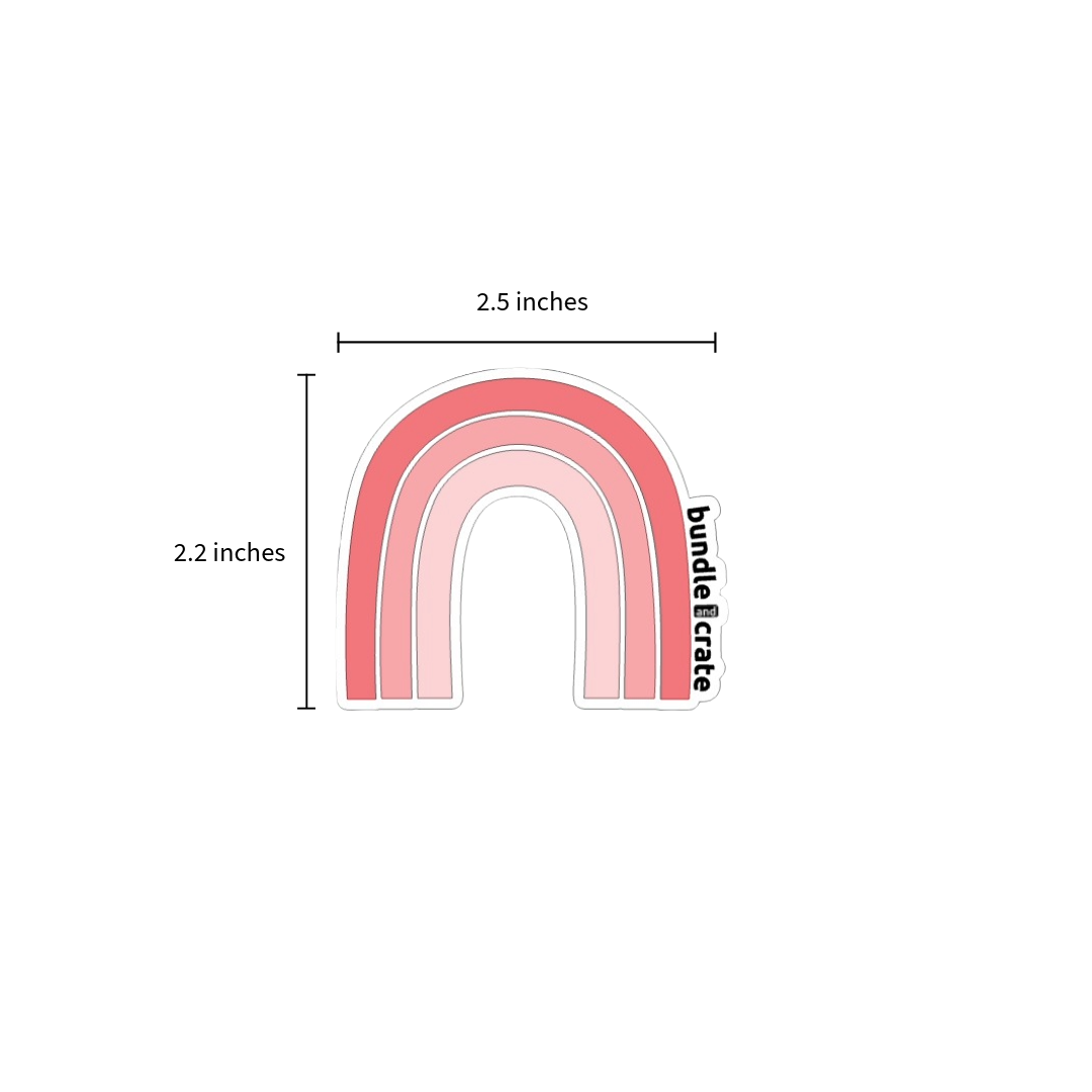 Pink Rainbow Sticker