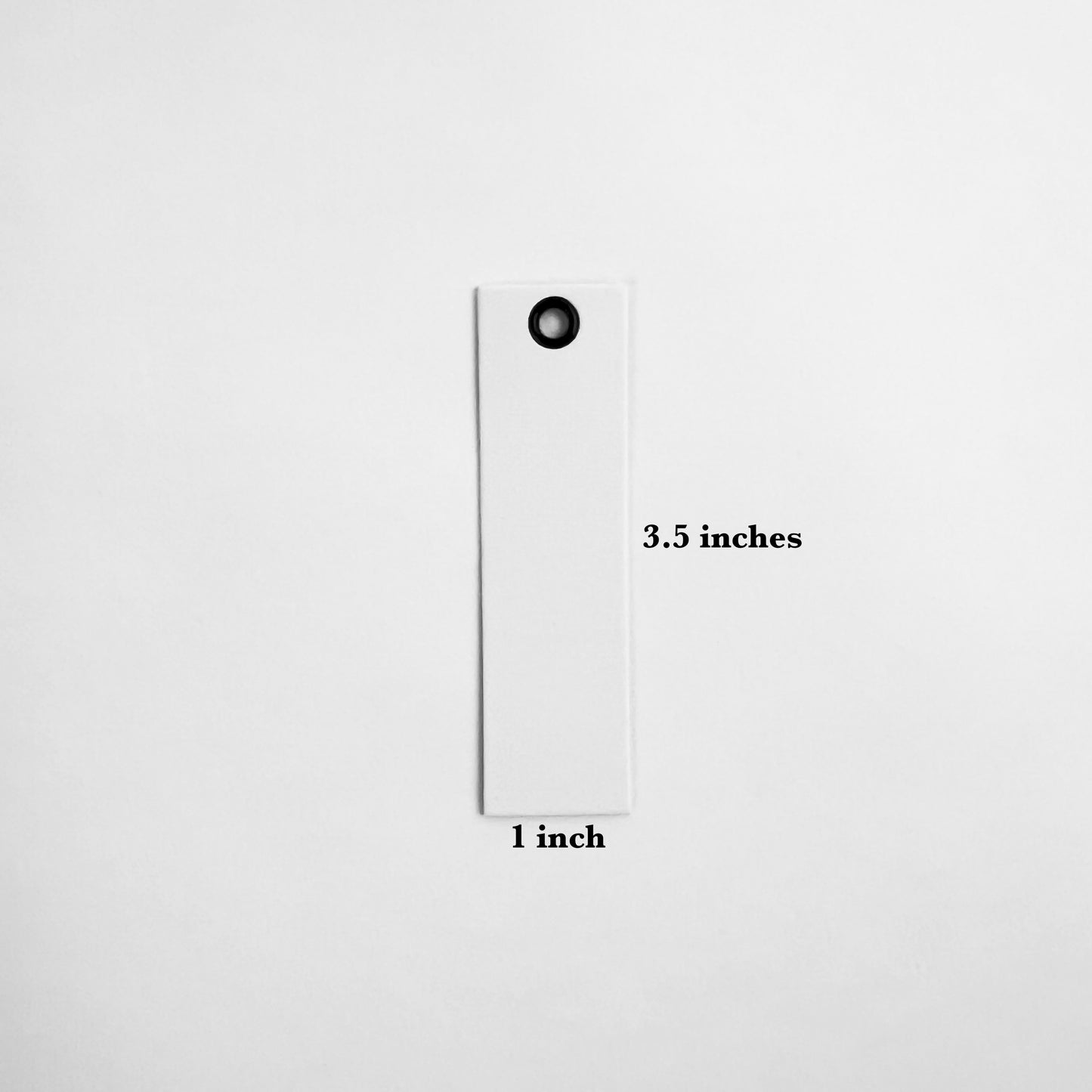 Label Tags, White 1mm thick Cardstock, 5-Pack
