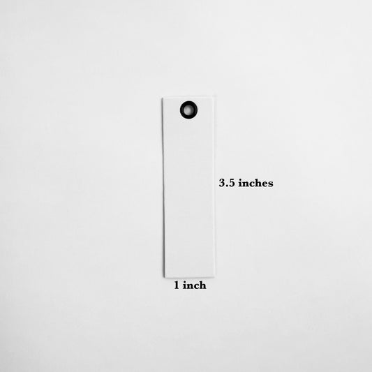 Label Tags, White 1mm thick Cardstock, 5-Pack