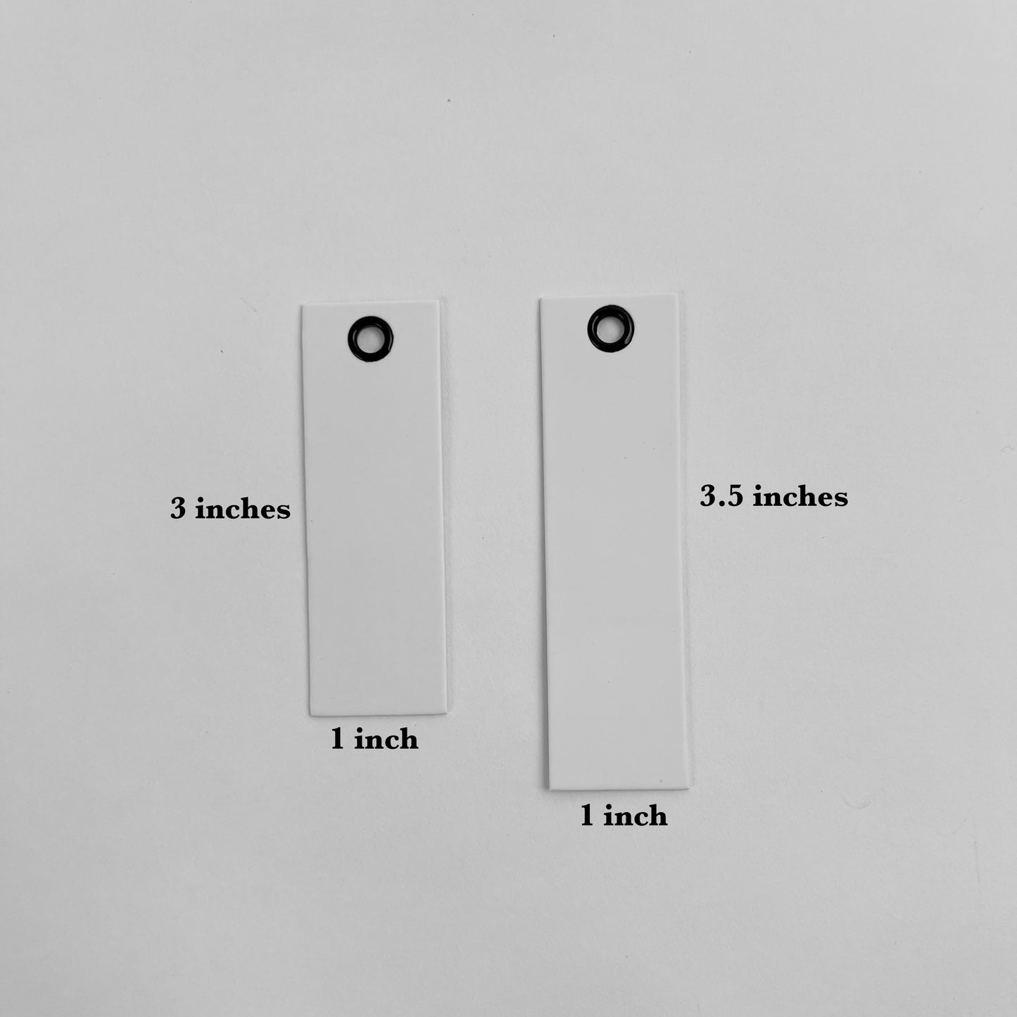 Label Tags, White 1mm thick Cardstock, 5-Pack