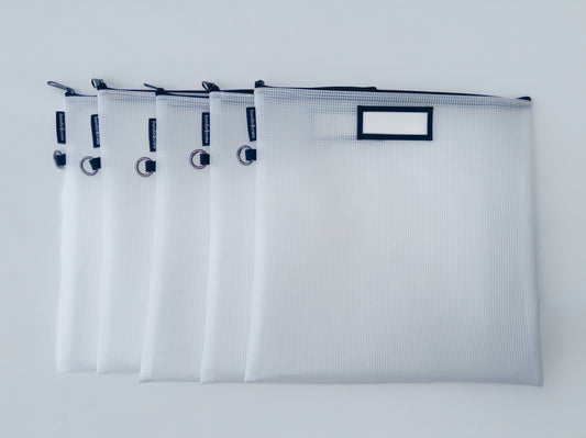 XL Flat Organizing Zipper Pouch (5-Pack)