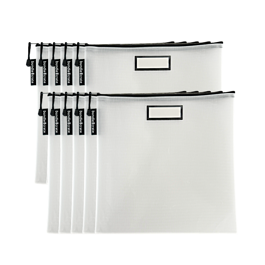 OG Sleek Organizing Zipper Pouch, 10-pack