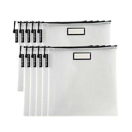 OG Sleek Organizing Zipper Pouch, 10-pack