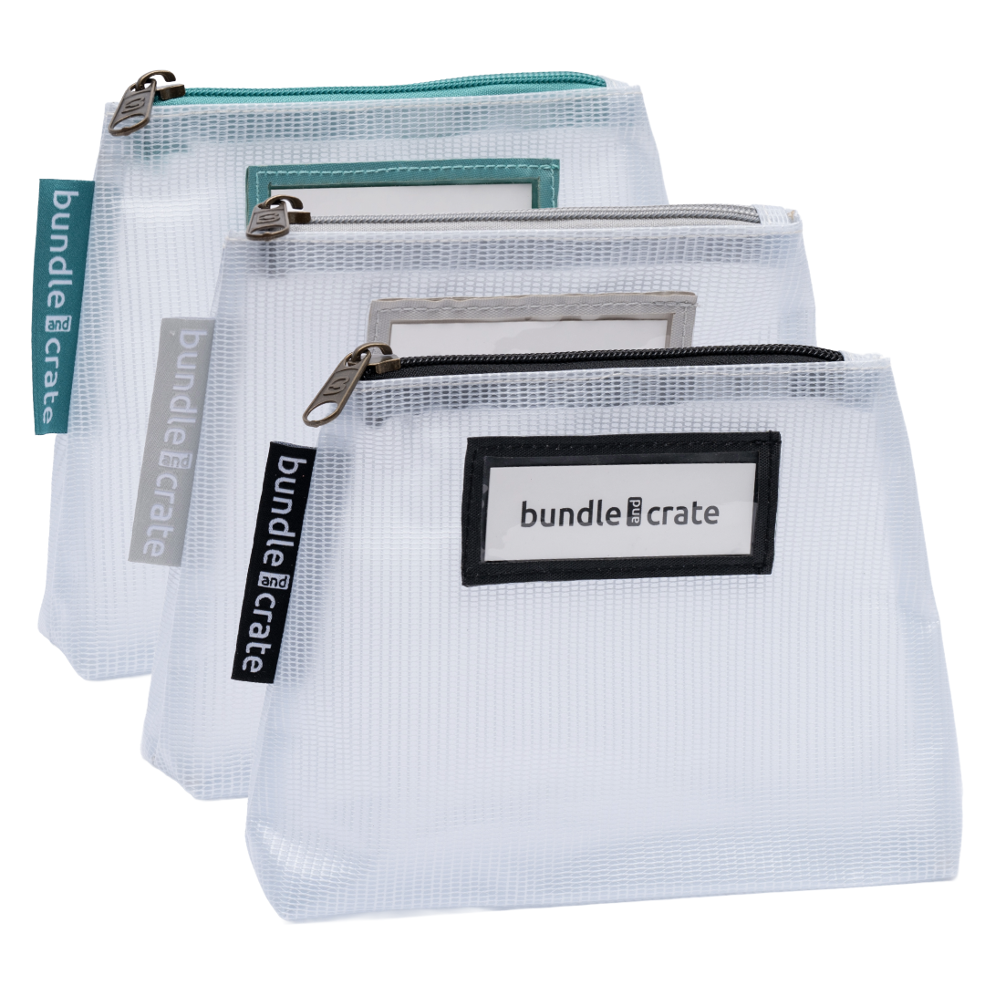 OG Sidekick Organizing Zipper Pouch, 3-Pack